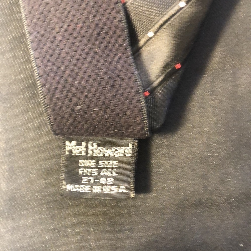 Cummberbund Mel Howard One Size Fits All 27-48 USED Pleated - Picture 2 of 5